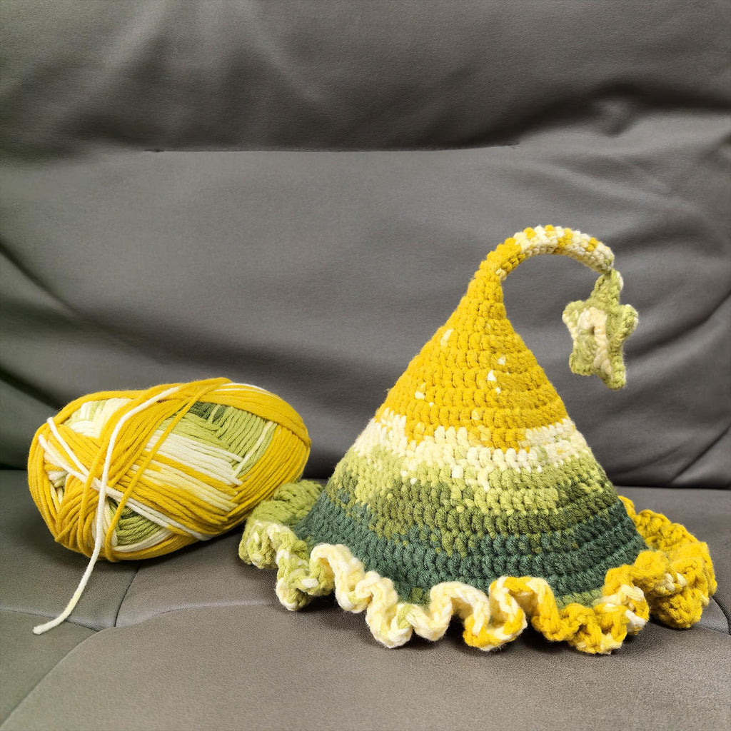 Handmade Crochet Elf Hat with Star | Custom Size