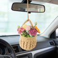 Handmade Crochet Flower Basket | Mini Bouquet Decor |  Floral Arrangement | Desk Decor | Gift for Her