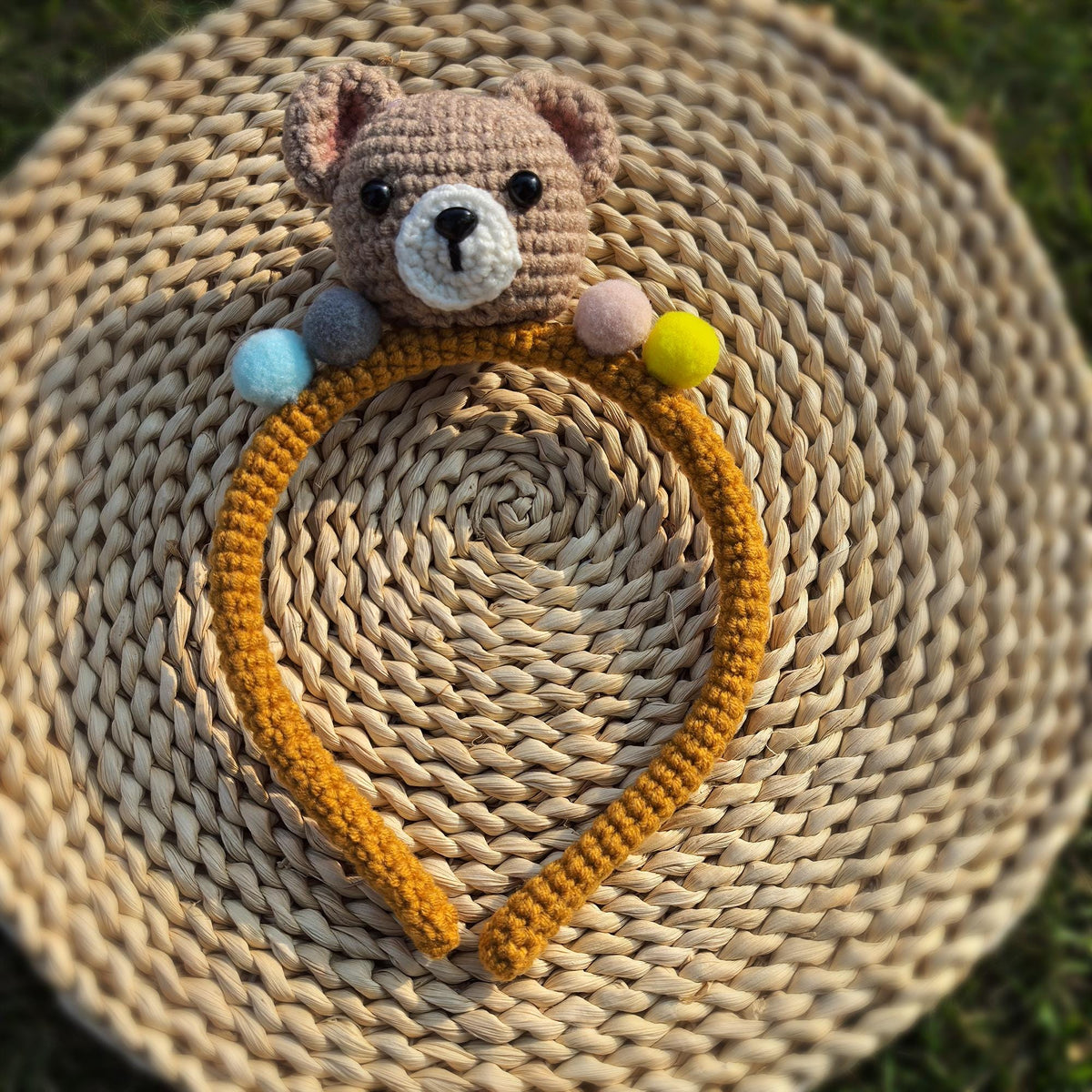 Crochet Kawaii Headband, Handmade Animal Hairband