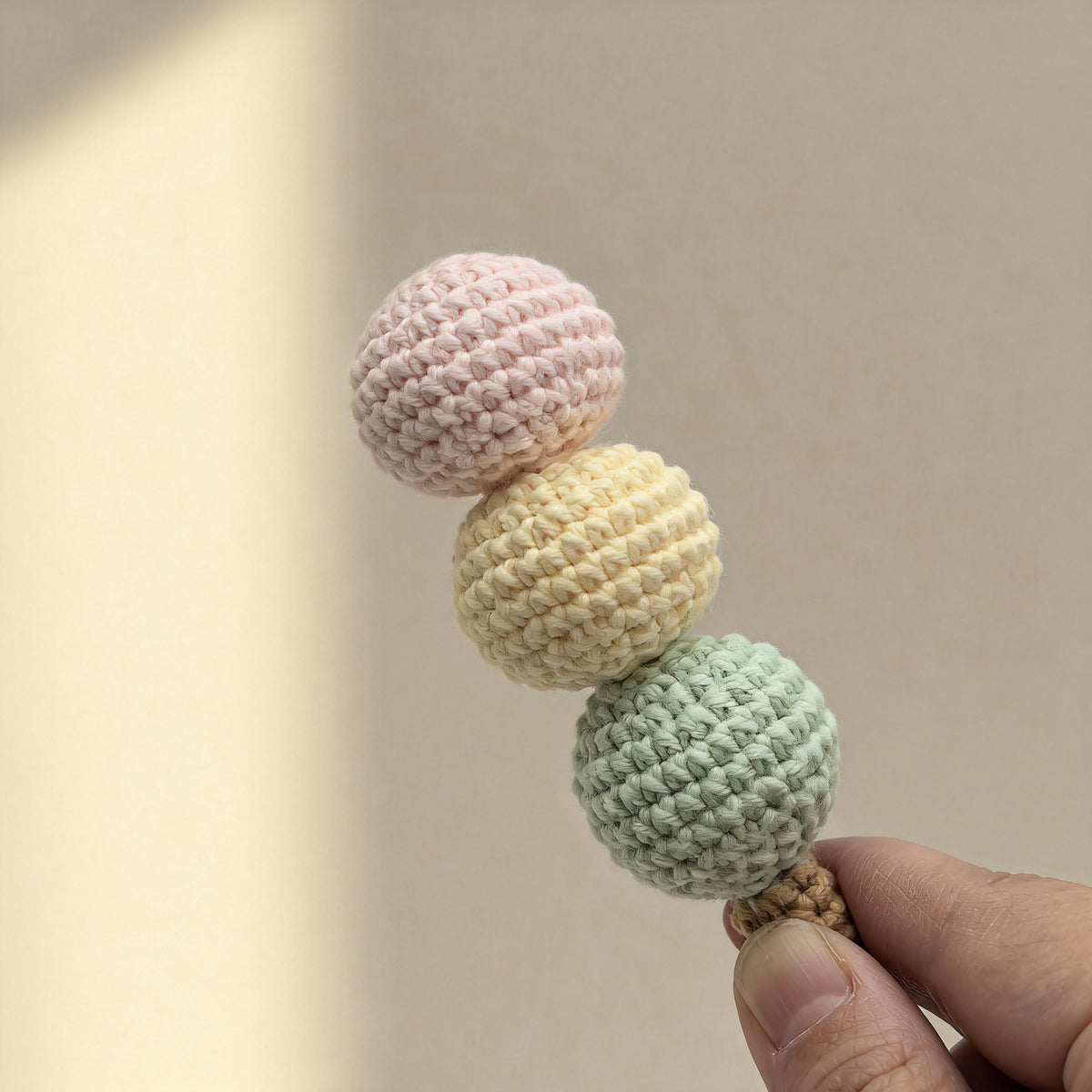 Handmade Crochet Dessert Keychain |  Ice Cream & Cake Charm | Kawaii Amigurumi Gift
