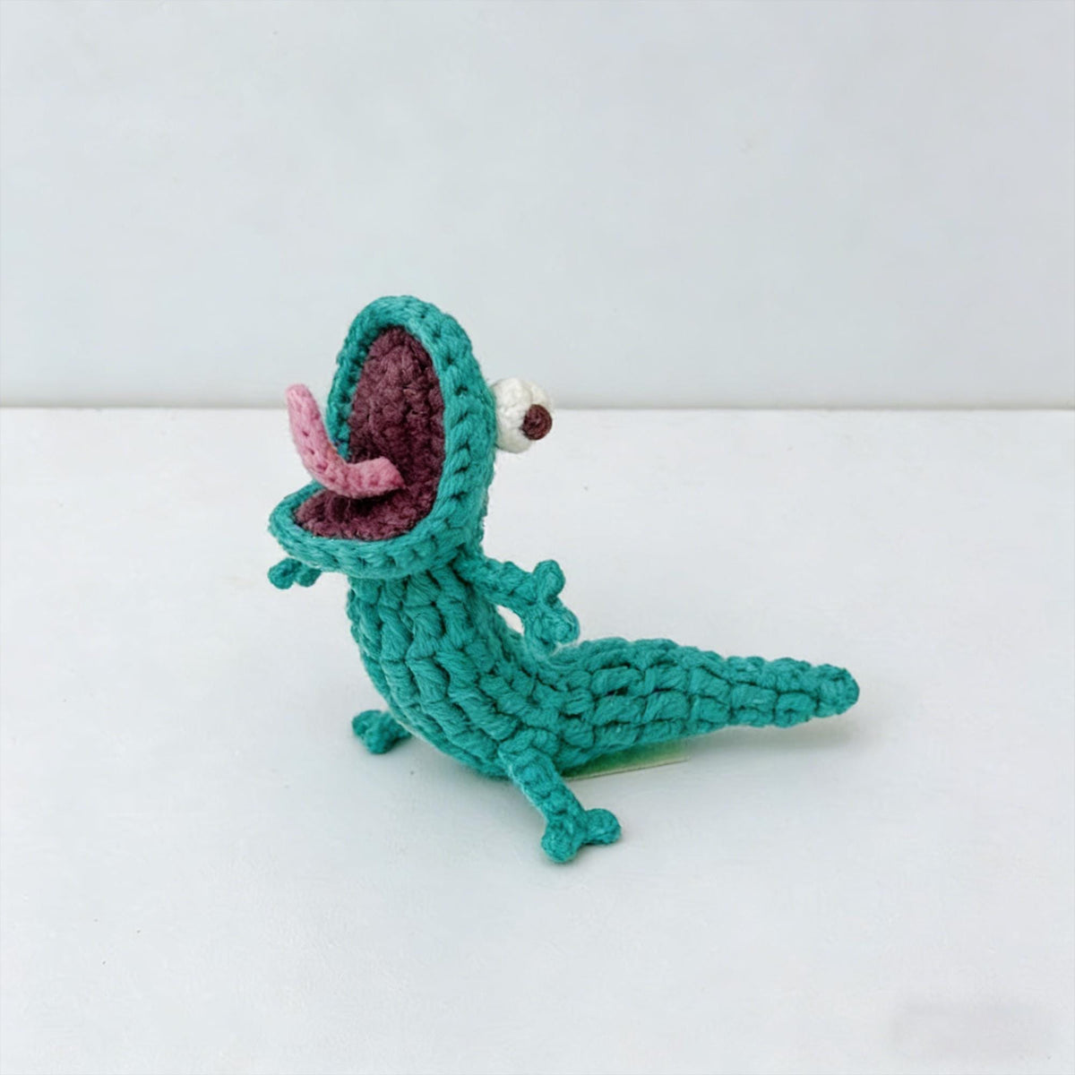 Crochet Mini Lizard Keychain | Handmade Amigurumi Animal Toy | Crocodile Doll | Funny Gift | Bag Charm