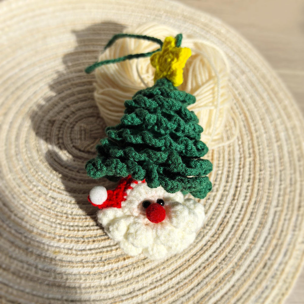 Handmade Crochet Christmas Tree Ornament, Hanging Decoration, keychain, Gift for Christmas