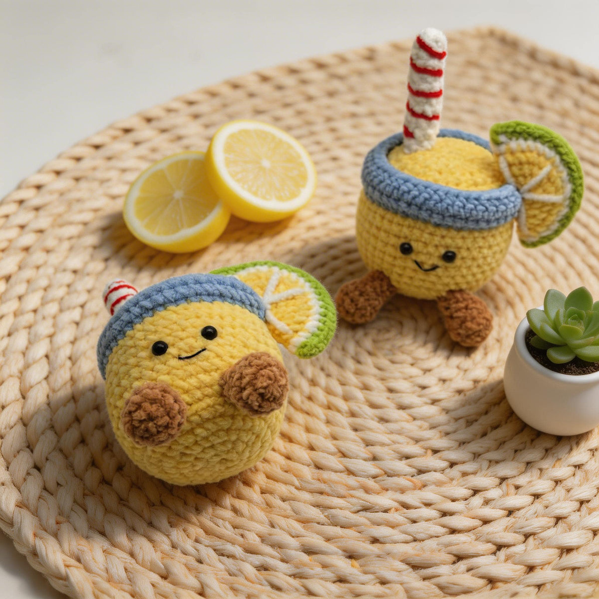 Crochet Jellycat inspired Plush, Handmade Amigurumi Teapot and Dessert Dolls,  Desk Decor Gift