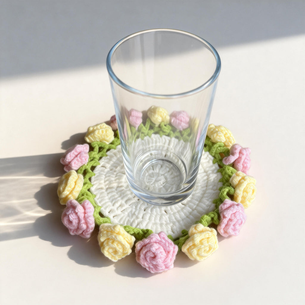 Handmade Crochet Rose Basket | Amigurumi Flower Arrangement | Crochet Bouquet Gift | Valentine’s Day Decor