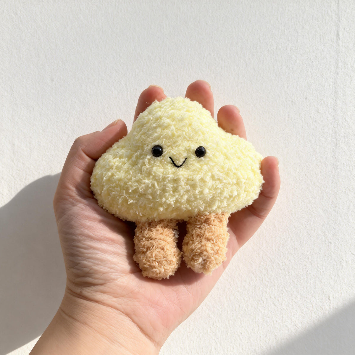 Handmade Crochet Cloud Plush |  Cloud Bag Charm | Amigurumi Desk Decor | Gift