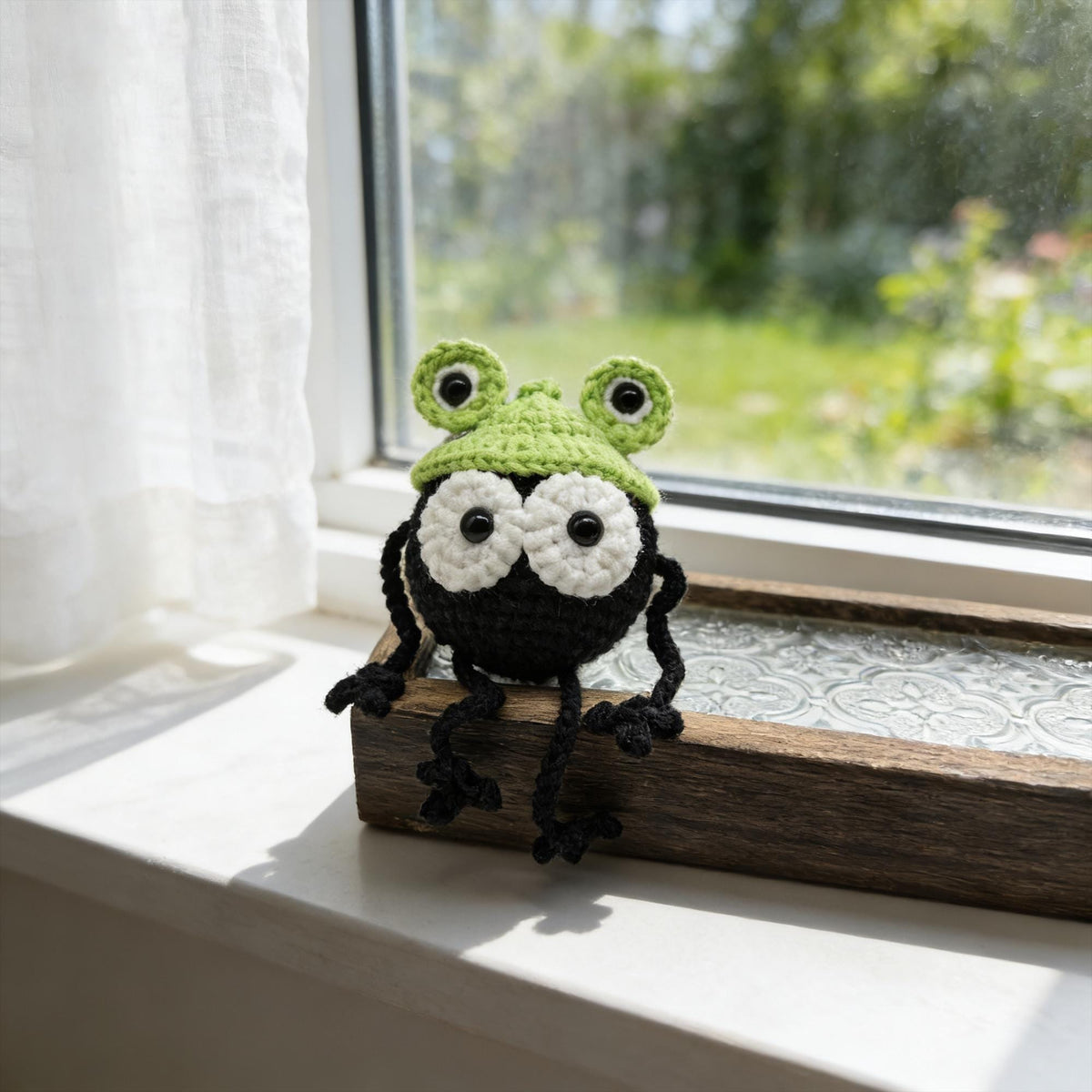 Handmade Black Round Crochet Plushies