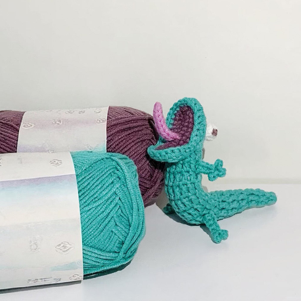 Crochet Mini Lizard Keychain | Handmade Amigurumi Animal Toy | Crocodile Doll | Funny Gift | Bag Charm