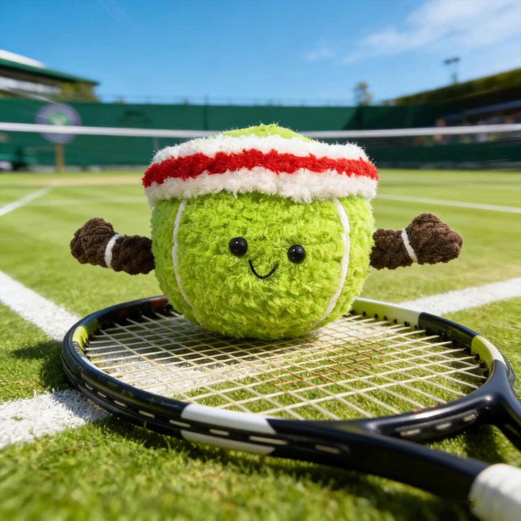 Crochet Tennis Keychain, Handmade Plush, Sports Keyring, Athlete Gift, Tennis Lover