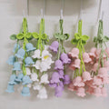 Handmade Crochet Lily of the Valley Flowers | Knitted Hanging Decor | Car Charm | Bag Charm