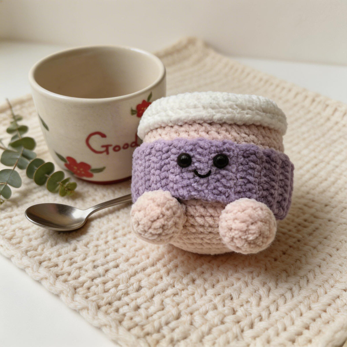 Crochet Jellycat inspired Plush, Handmade Amigurumi Teapot and Dessert Dolls,  Desk Decor Gift