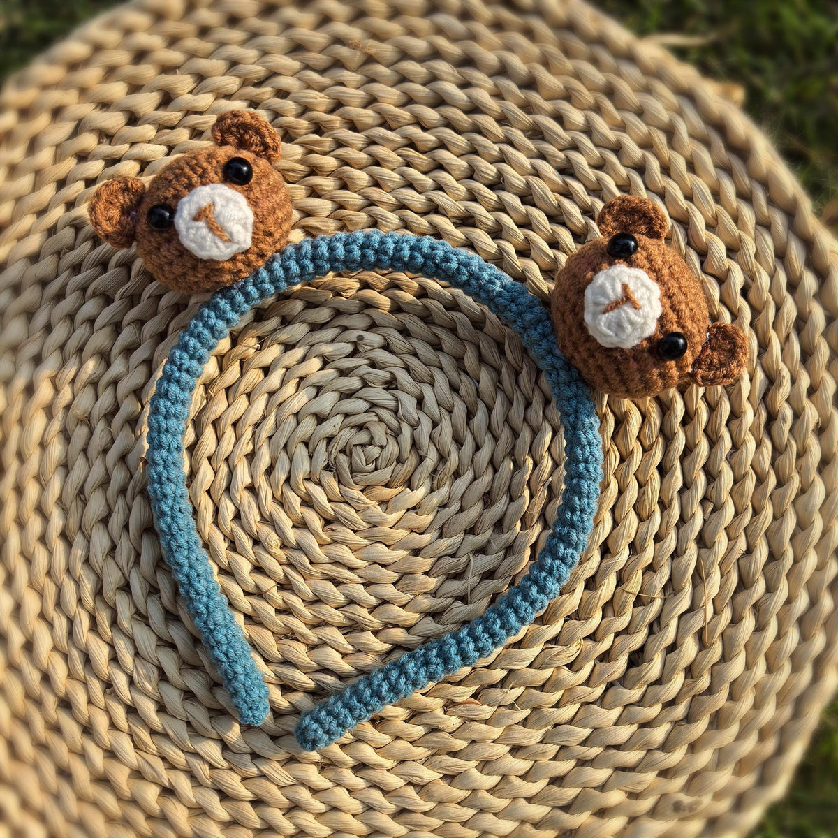 Crochet Kawaii Headband, Handmade Animal Hairband