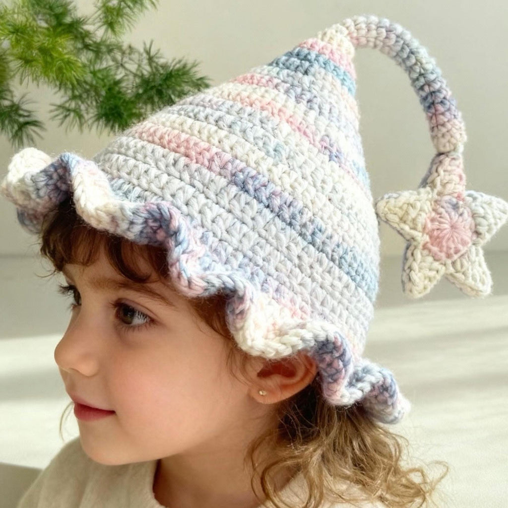 Handmade Crochet Elf Hat with Star | Custom Size