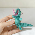 Crochet Mini Lizard Keychain | Handmade Amigurumi Animal Toy | Crocodile Doll | Funny Gift | Bag Charm