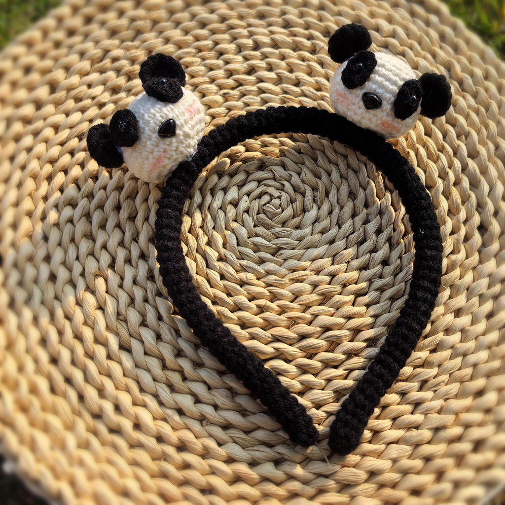 Crochet Kawaii Headband, Handmade Animal Hairband