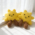 Handmade Crochet Sun Plush,  Kawaii Sunshine Amigurumi Doll, Smiling Sun Desk Decor Gift